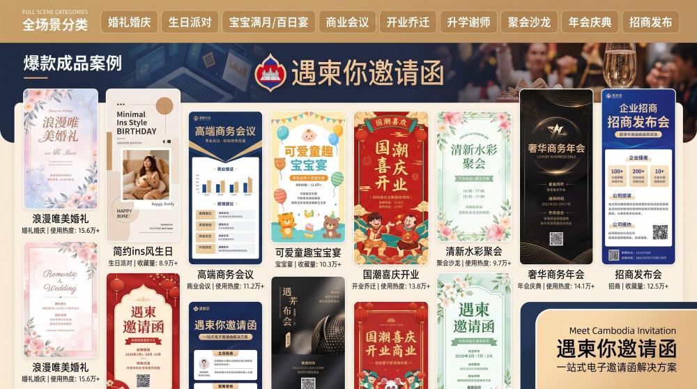 新手零门槛学做电子请柬｜全过程拆解，3分钟上手不踩坑